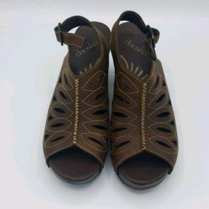 Dansko leather sandle clog